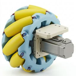 310mm mecanum wheel forklift checker